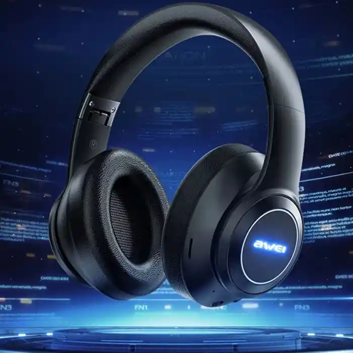 Awei A200BL Wireless Headset Strong Bass Stereo Foldable LED Breathing Lighting With Built-in Microphone